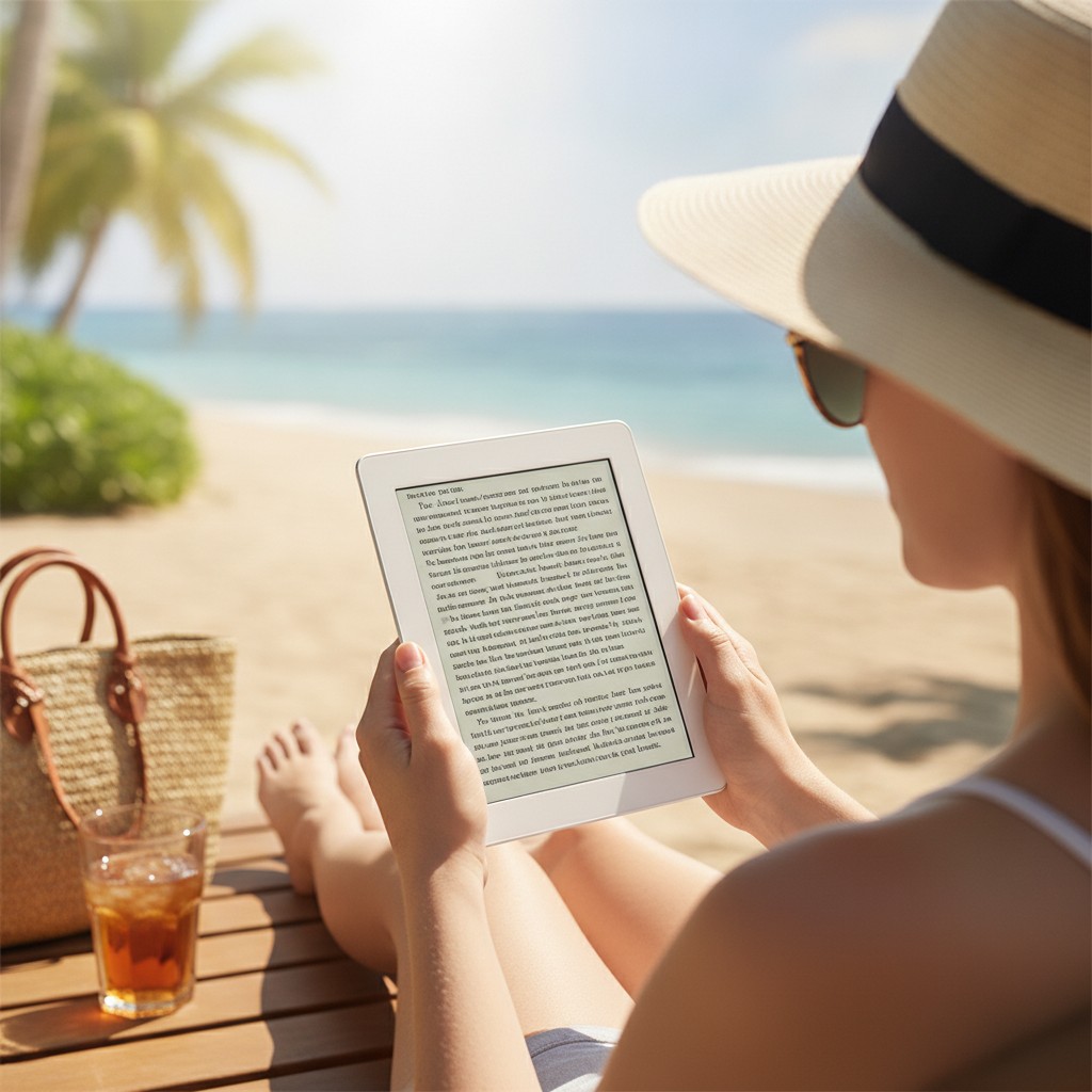 Pourquoi Peut-on Lire sa Liseuse en Plein Soleil Sans Reflet (Contrairement à une Tablette) ?